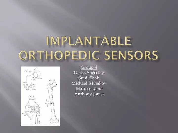 implantable orthopedic sensors