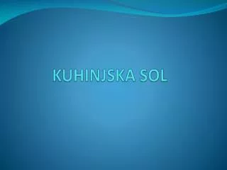 kuhinjska sol