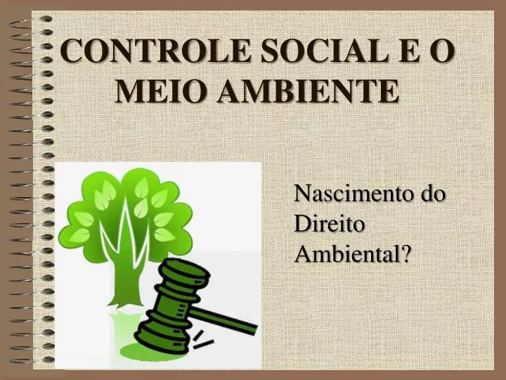 controle social e o meio ambiente