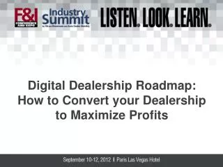 Digital Dealership Roadmap: How to Convert your Dealership to Maximize Profits