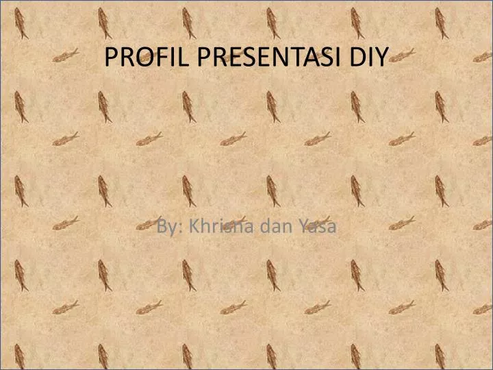 profil presentasi diy