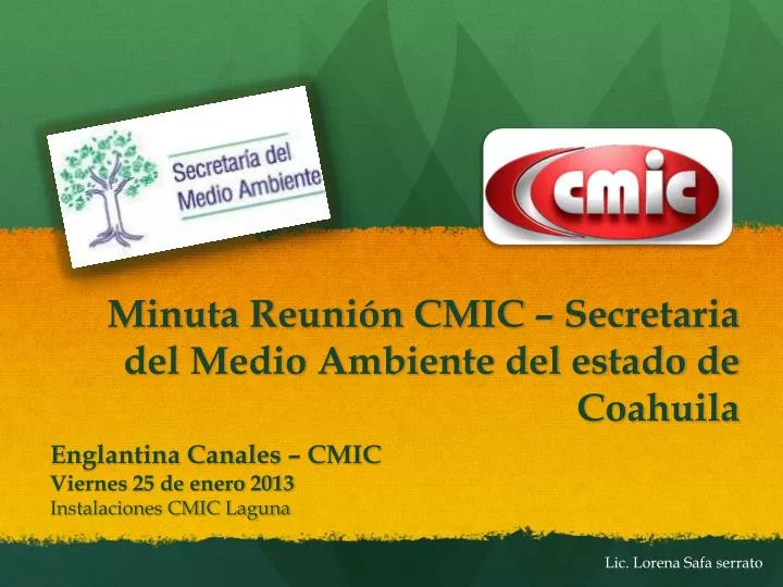 minuta reuni n cmic secretaria del medio ambiente del estado de coahuila