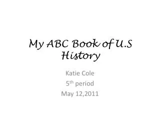 My ABC Book of U.S History