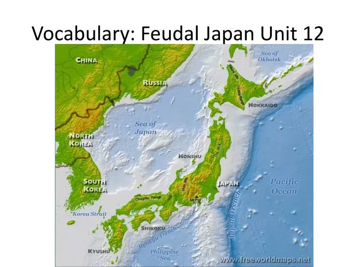 vocabulary feudal japan unit 12