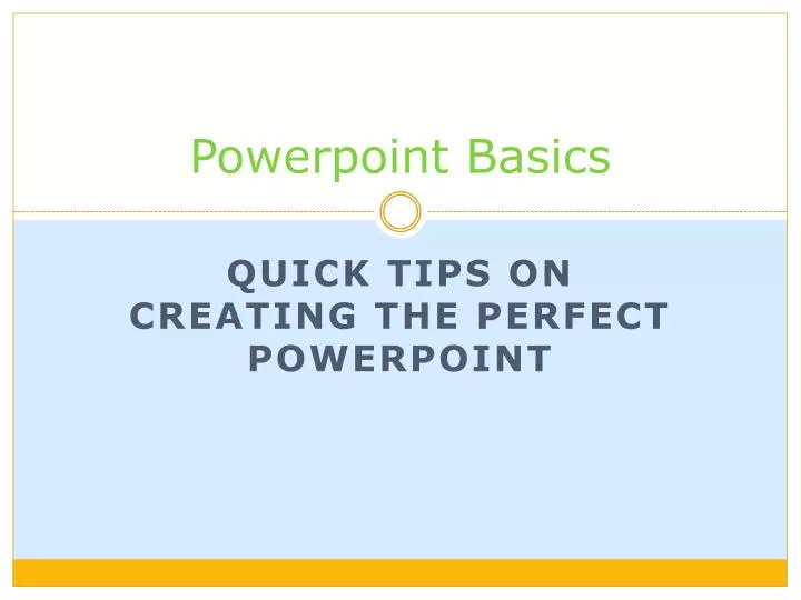 powerpoint basics