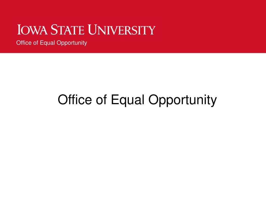 PPT - Office of Equal Opportunity PowerPoint Presentation, free ...