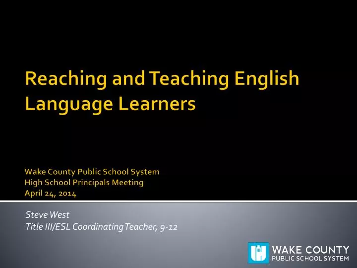 steve west title iii esl coordinating teacher 9 12