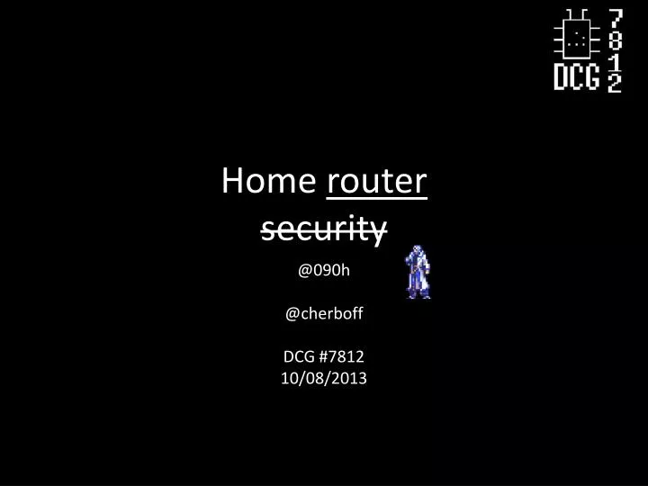 home router security