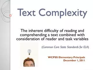 Text Complexity