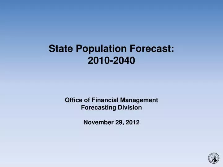 state population forecast 2010 2040