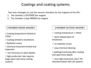 Coatings and coating systems