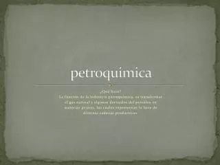 petroquimica