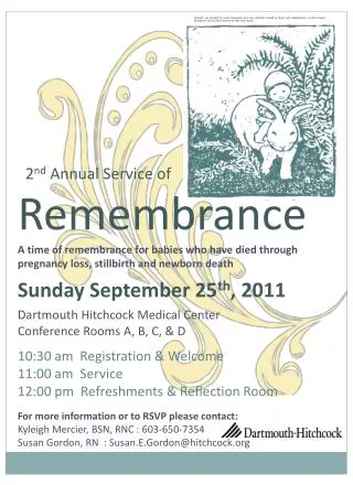 2 nd Annual Service of Remembrance