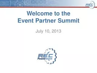 Welcome to the Event Partner Summit