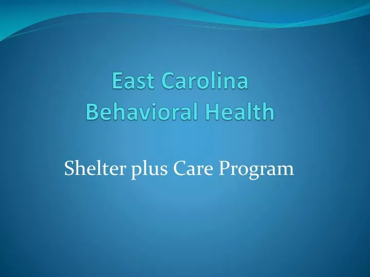 east carolina behavioral health