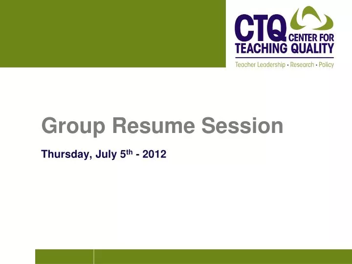 group resume session