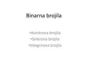 binarna brojila