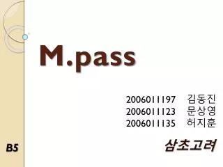 M.pass