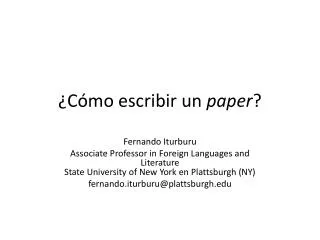 c mo escribir un paper