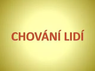 chov n lid