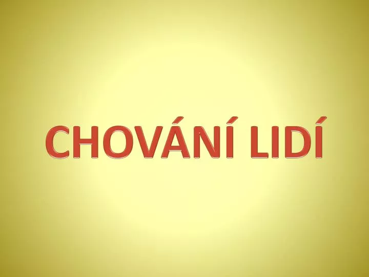 chov n lid