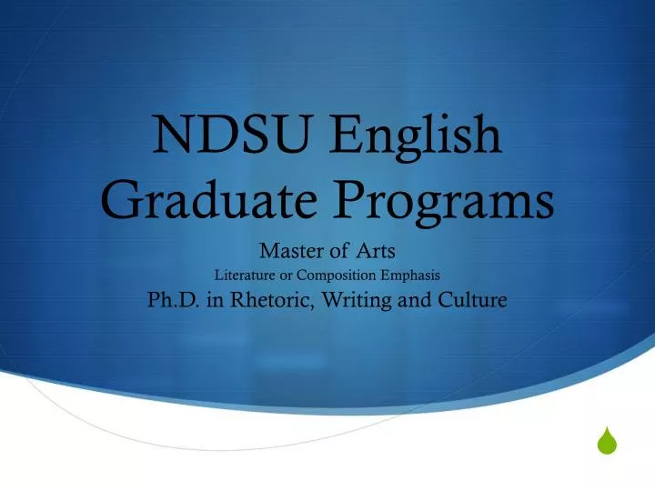 ndsu english graduate programs