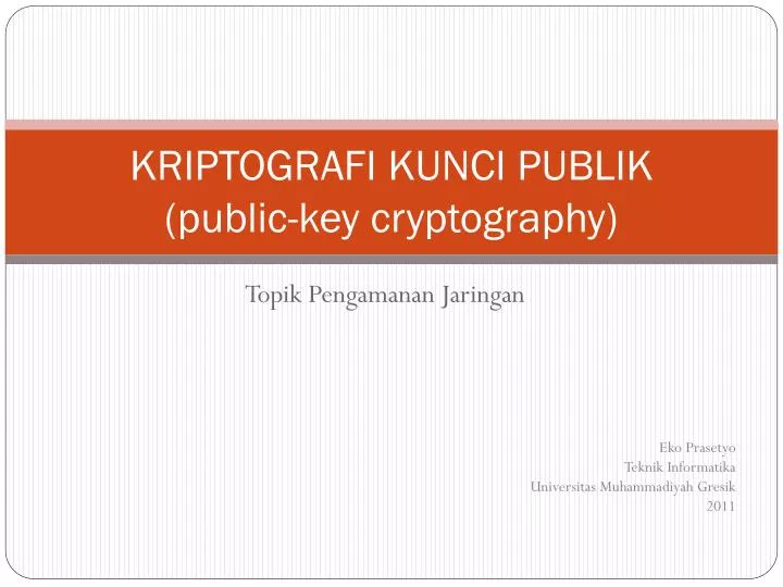 kriptografi kunci publik public key cryptography
