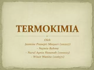 termokimia