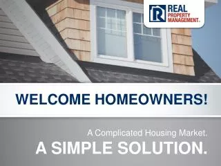 WELCOME HOMEOWNERS!