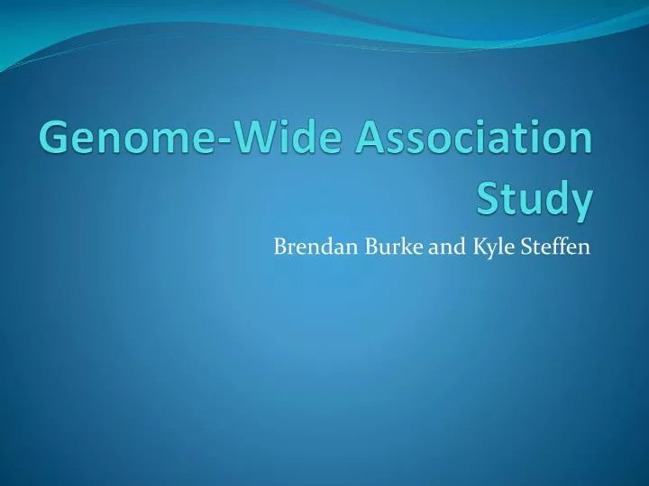 genome wide association study