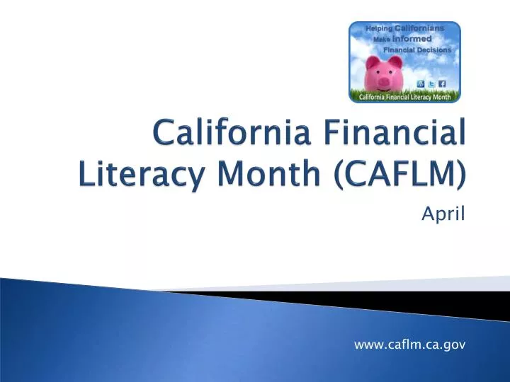 california financial literacy month caflm