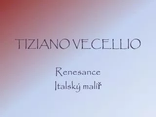 tiziano vecellio