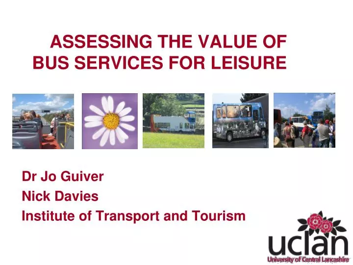 assessing the value of bus services for leisure