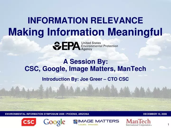 a session by csc google image matters mantech