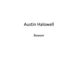 Austin Halowell