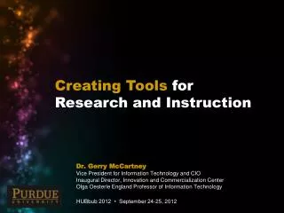 Creating Tools for Research and Instruction