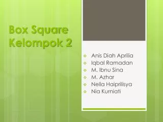 box square kelompok 2