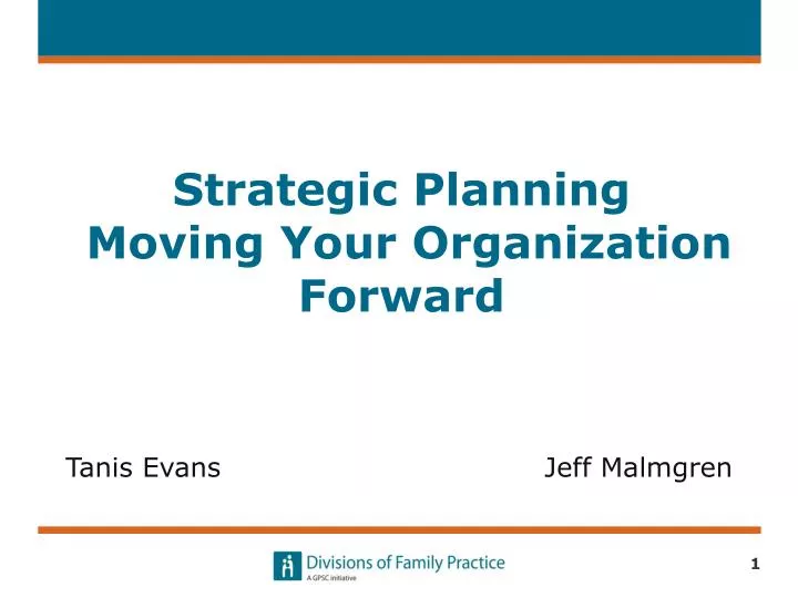 strategic planning moving y our organization forward
