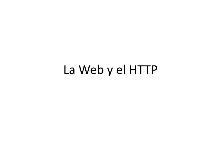 la web y el http