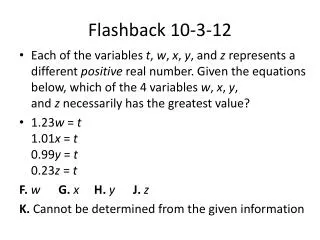 Flashback 10-3-12