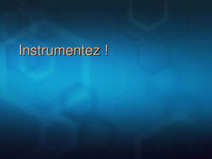 instrumentez