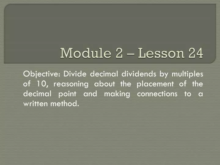 module 2 lesson 24