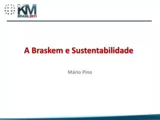 a braskem e sustentabilidade