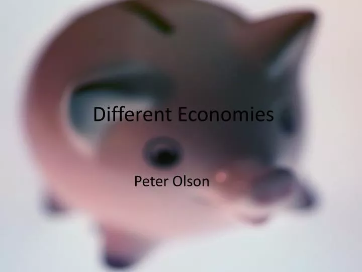 different economies