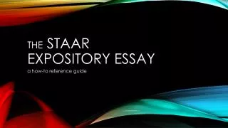 The staar Expository essay