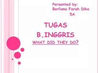 t ugas bggris what did they do?