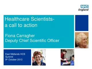 Healthcare Scientists- a call to action