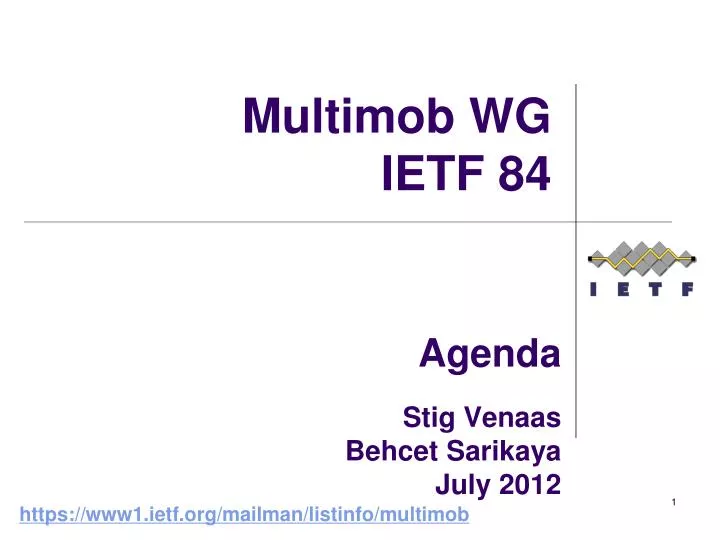 agenda stig venaas behcet sarikaya july 2012