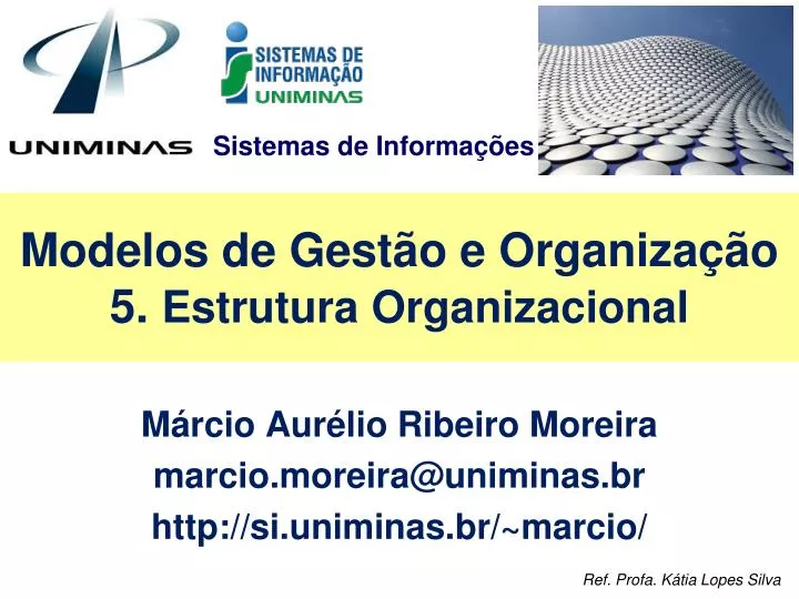 modelos de gest o e organiza o 5 estrutura organizacional