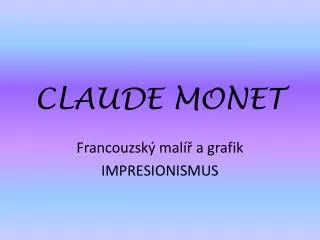 claude monet